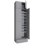 M&ouml;belix Schuhschrank Lona XXL Grau B. 70 cm