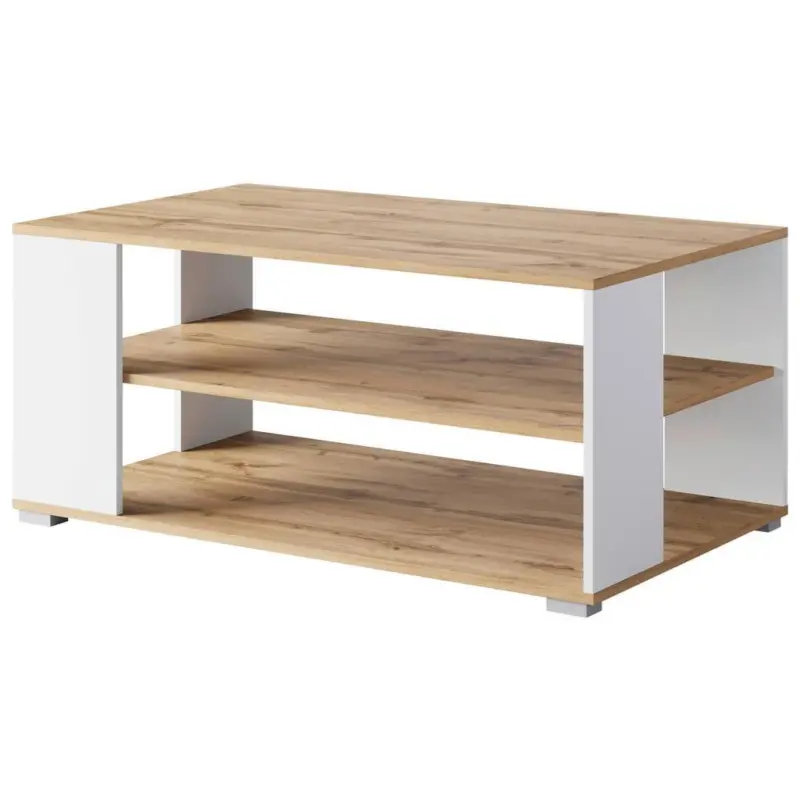 Couchtisch Narobi-I Eiche Wotan/Wei&szlig; B: 100 cm