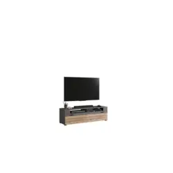 TV- Element Freno B: 140 cm Grau Nb, Nox Oak Dekor