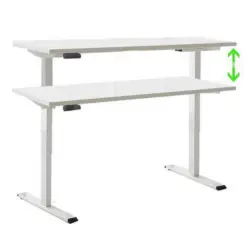 Schreibtisch Office Edition Wei&szlig; B: 138 cm, H: 69-119 cm