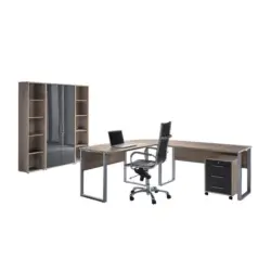 B&uuml;ro Office Edition Eiche Dekor/Anthrazit