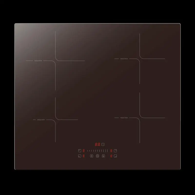INDUKTIONSKOCHFELD Schwarz B: 59 cm