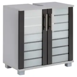 Waschbeckenunterschrank Niko Anthr./Silberfarben B: 59,8cm