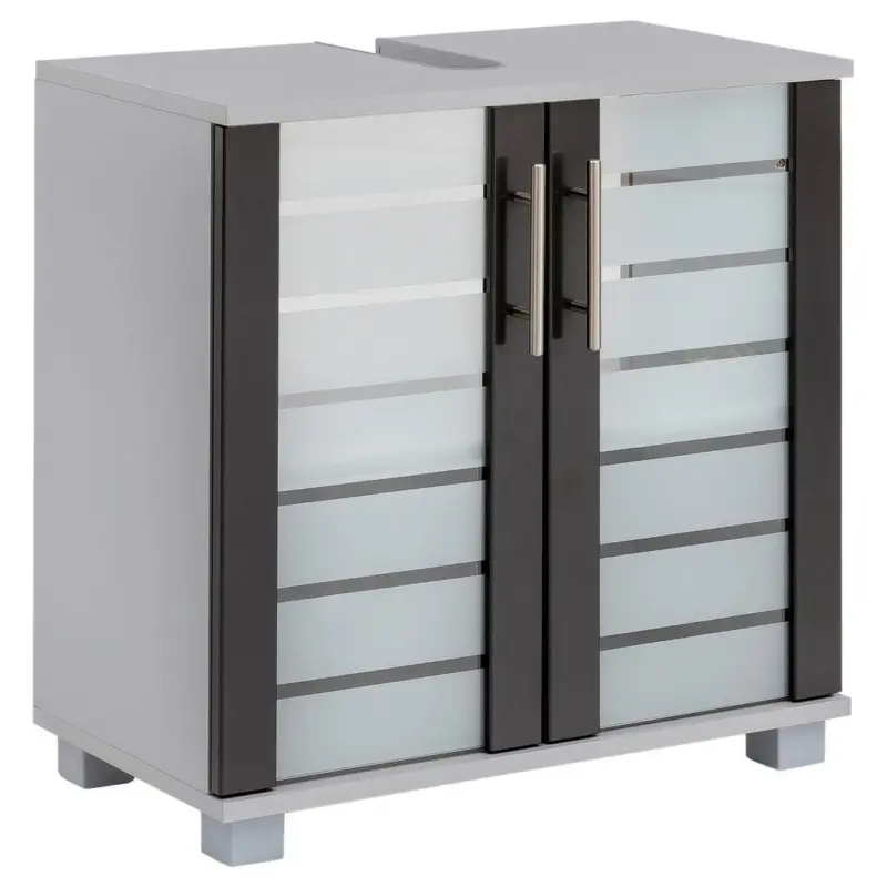 Waschbeckenunterschrank Niko Anthr./Silberfarben B: 59,8cm
