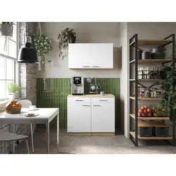BUFFET Merle Wei&szlig;/Eiche Dekor B:100cm