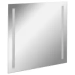 M&ouml;belix Wandspiegel Linear rechteckig 80x75 cm ohne Rahmen mit LED