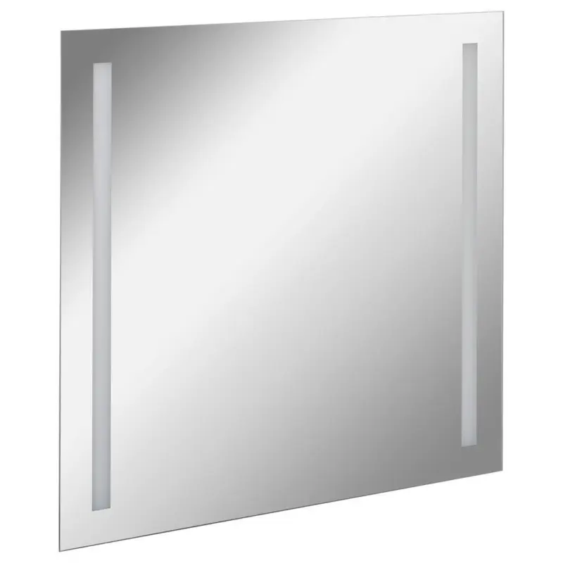 Wandspiegel Linear rechteckig 80x75 cm ohne Rahmen mit LED