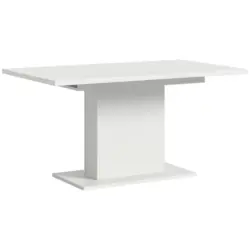 Ausziehtisch Marlon 150 AZ Melamin wei&szlig;, B:150-190 cm
