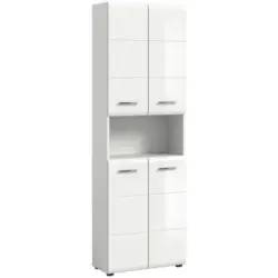 Badezimmer Hochschrank Ice BxH 60x185 cm Wei&szlig;