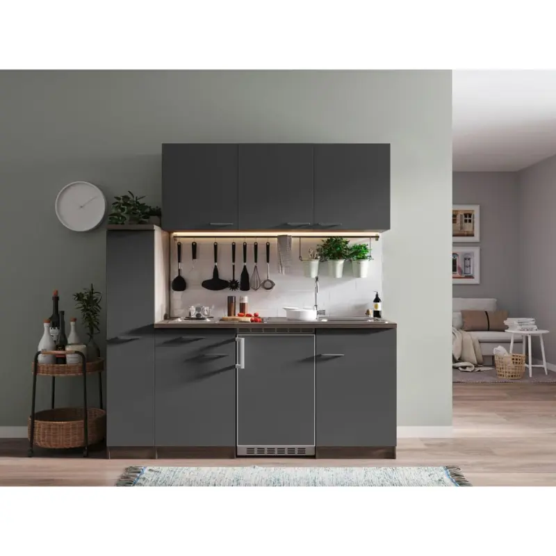 K&Uuml;CHENBLOCK OLIVER SINGLEK&Uuml;CHE 180 CM