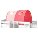 M&ouml;belix Tunnelset Rosa/Hellrosa B: 100 cm mit Gest&auml;nge