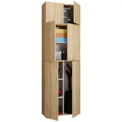 Mehrzweckschrank Lona XXL Eiche Dekor BxH: 70/223 cm