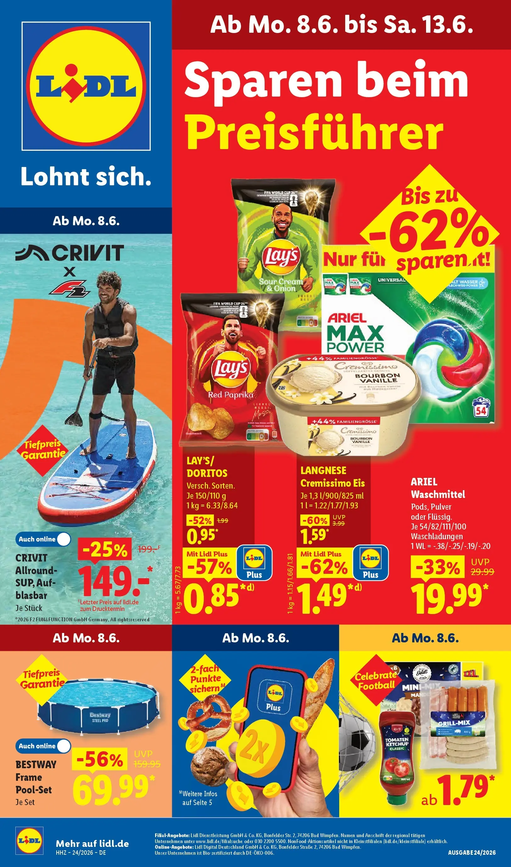 Lidl Prospekt Hof-innenstadt (ab 08.06.2026) ยป Angebote online | Seite: 1 Lidl Prospekt Hof-innenstadt (ab 08.06.2026) zum Blรคttern ยป Angebote | Seite: 1