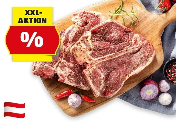 SONNHOF BBQ XXL-Rindersteaks mit Knochen