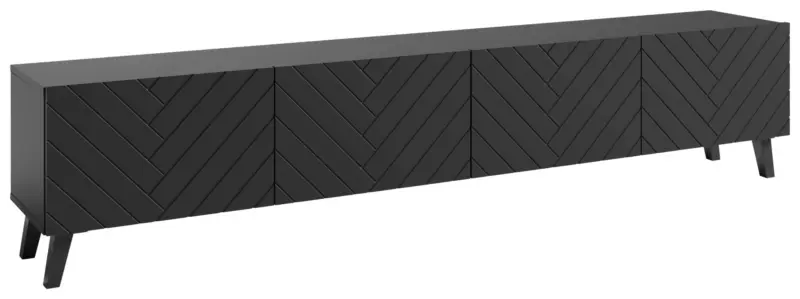 Lowboard Phuket ca. 190x42 cm Schwarz