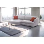 M&ouml;belix Ecksofa Lush, Grau Schenkel: 161x284 cm