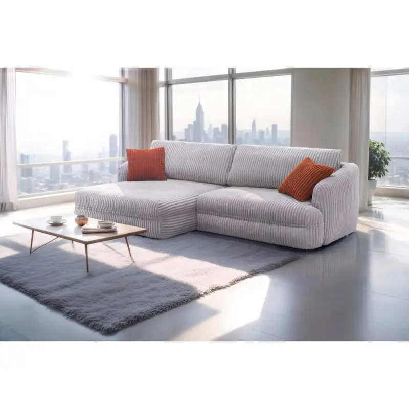 Ecksofa Lush, Grau Schenkel: 161x284 cm