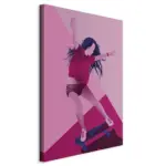M&ouml;belix Leinwandbild Powerslide Pink Magenta B: 40 cm
