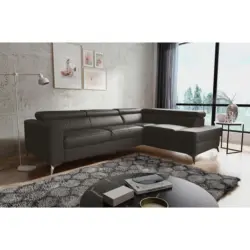 Ecksofa Mondo Dunkelbraun S: 286x208 cm