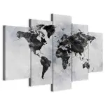 M&ouml;belix Leinwandbild Concrete World Grau Dunkelgrau B: 100 cm