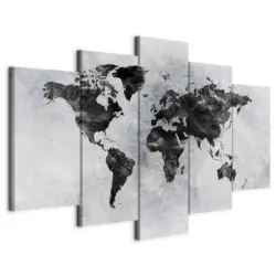 Leinwandbild Concrete World Grau Dunkelgrau B: 100 cm