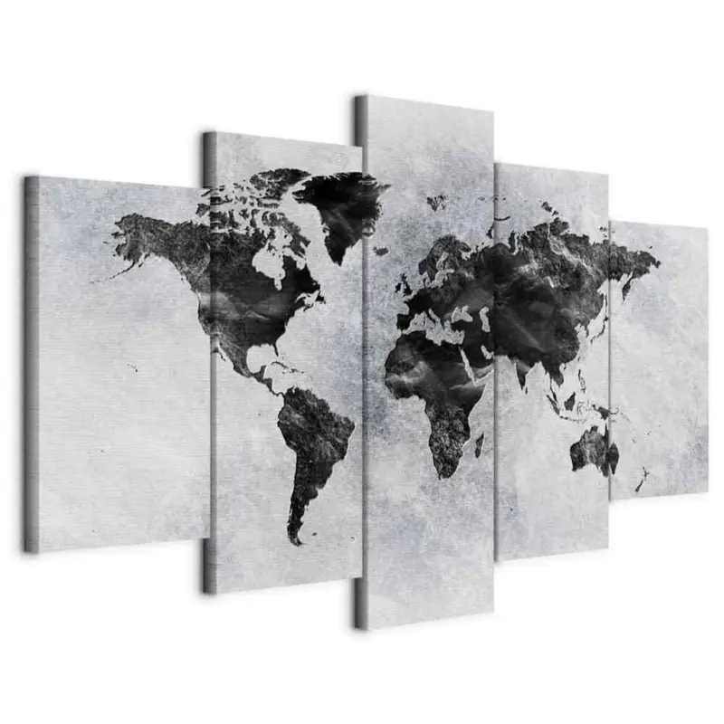 Leinwandbild Concrete World Grau Dunkelgrau B: 100 cm