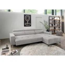 ECKSOFA Intera, Grau S: 276x188 cm