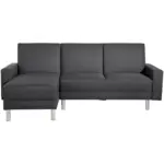 M&ouml;belix Ecksofa mit Schlaffunktion Just Fashion Graphitfarben