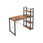 M&ouml;belix Schreibtisch Iron B: 120 cm, H: 120 cm, Braun/Schwarz