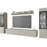 M&ouml;belix Wohnwand Vera II 4-Teilig Beige/Kaschmir B: 240 cm