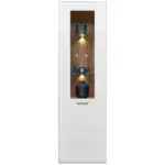M&ouml;belix Vitrine Auris B: 60 cm Eiche Dekor/Wei&szlig;