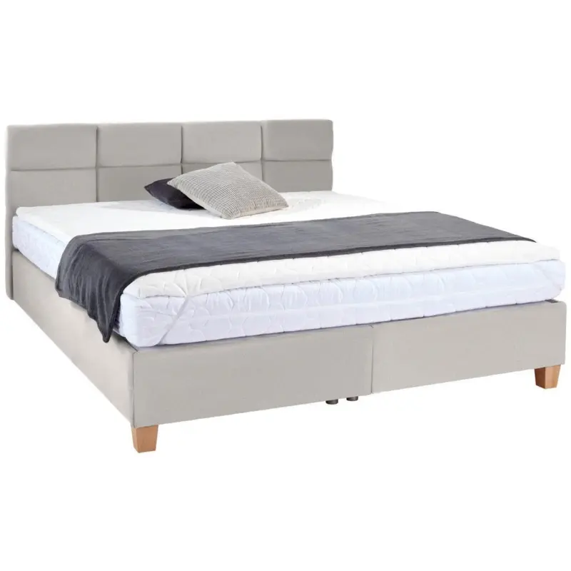Polsterbett mit Bettkasten 160x200 Bellagio Creme
