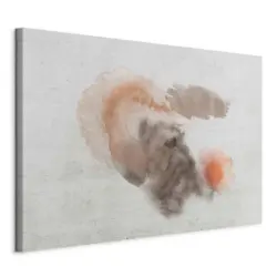 Leinwandbild Summer Grauwei&szlig; Cognac B: 90 cm