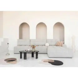 ECKSOFA Lulu Taupe S: 338x184cm