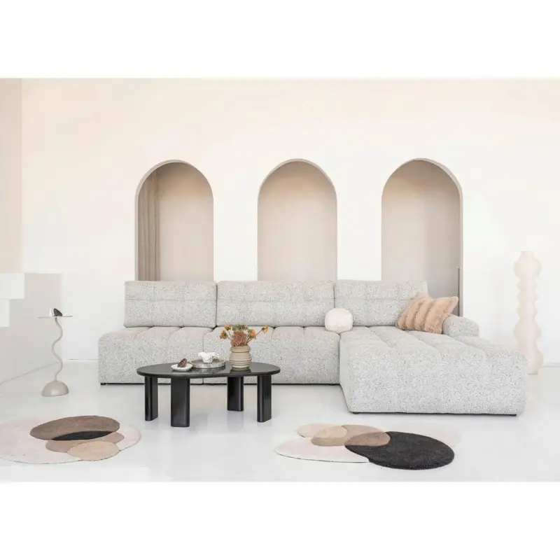 ECKSOFA Lulu Taupe S: 338x184cm