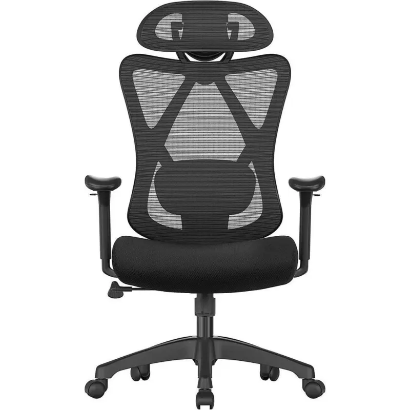 B&uuml;rostuhl mit Kopfst&uuml;tze Schwarz, bis 120 kg