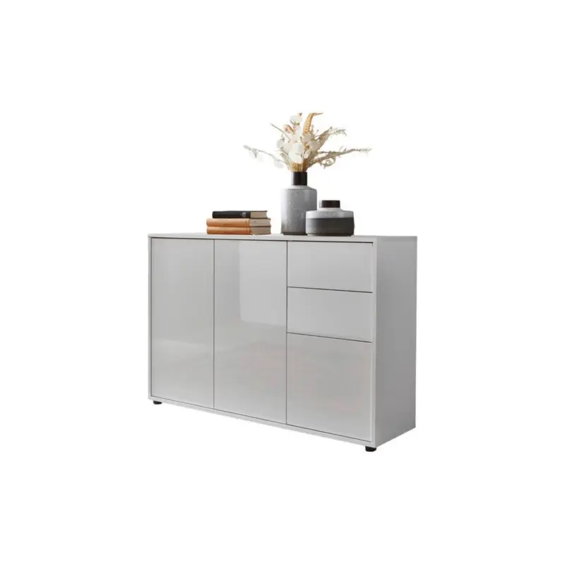 Kommode 105,5 cm Mailand Typ 10, Wei&szlig;
