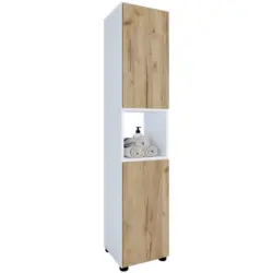 Hochschrank Bad Flandu BxH 31x 160 cm, Honig Eiche Dekor