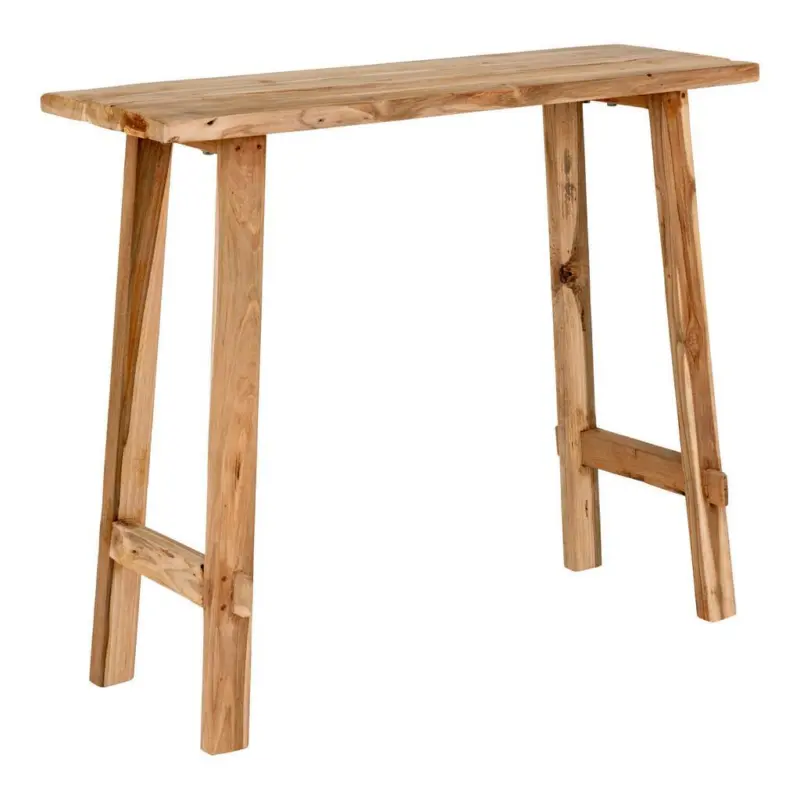 Konsole Girona Natur Teak, B/H/T: 30x80x90cm