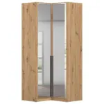 M&ouml;belix ECKKLEIDERSCHRANK Alabama Eiche Dekor B: 100 cm