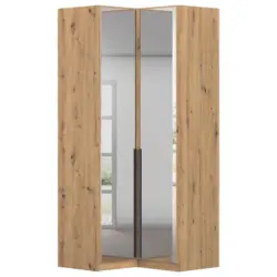 ECKKLEIDERSCHRANK Alabama Eiche Dekor B: 100 cm