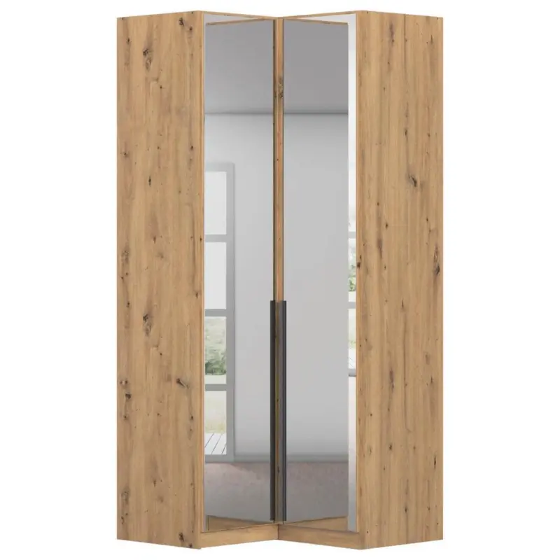 ECKKLEIDERSCHRANK Alabama Eiche Dekor B: 100 cm