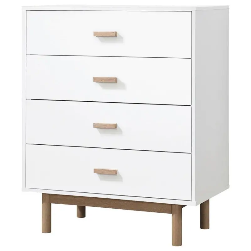 Kommode Melanie Wei&szlig;/Eichefarben 80 cm