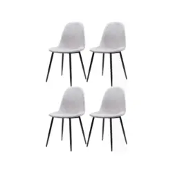 Stuhl-Set Monza Grau B: 44cm 4--Teilig