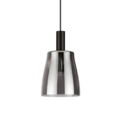 H&auml;ngeleuchte Coco Grau Schwarz D: 15 cm