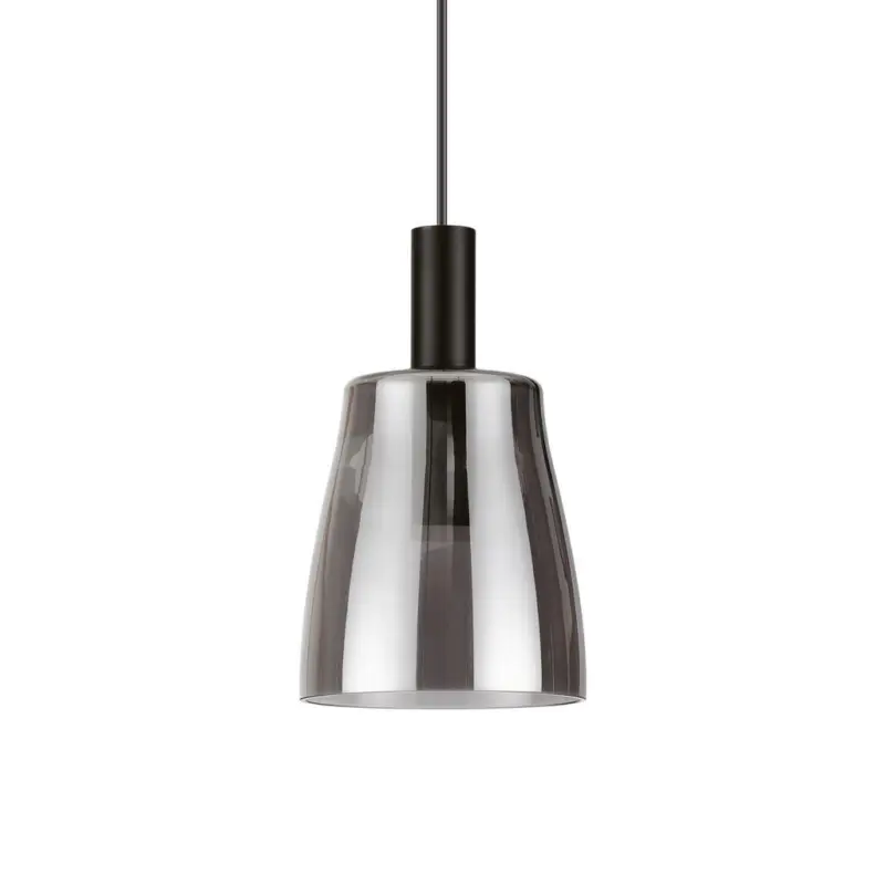 H&auml;ngeleuchte Coco Grau Schwarz D: 15 cm