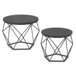M&ouml;belix COUCHTISCHSET Schwarz B: 50 cm