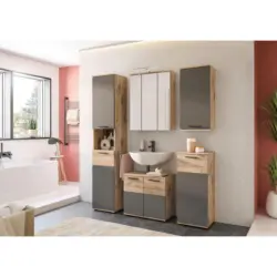BADEZIMMER Mason Eiche Dekor Grau