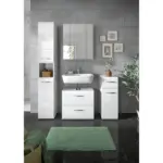 M&ouml;belix BADEZIMMER Ice Wei&szlig; HG B: 120 cm