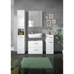 BADEZIMMER Ice Wei&szlig; HG B: 120 cm